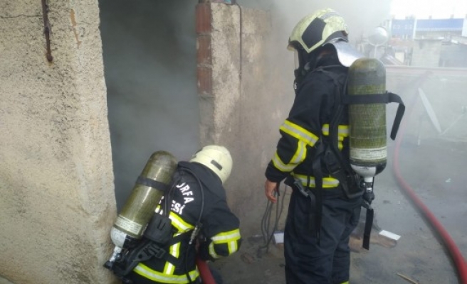 Şanlıurfa'da odunluk yangını