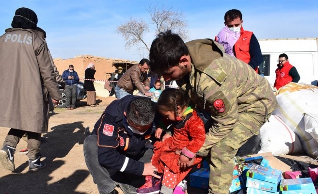 Konyalı hayırseverlerin yardımları Resulayn’a ulaştı