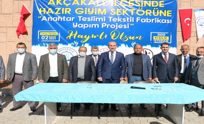 Akçakale’de tekstil fabrikası yapılacak