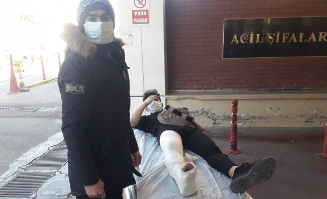 Haliliye'de motosiklet devrildi: 1 yaralı