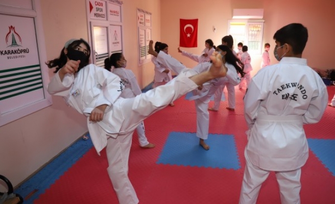 Karaköprü’de tekvando kursuna yoğun ilgi