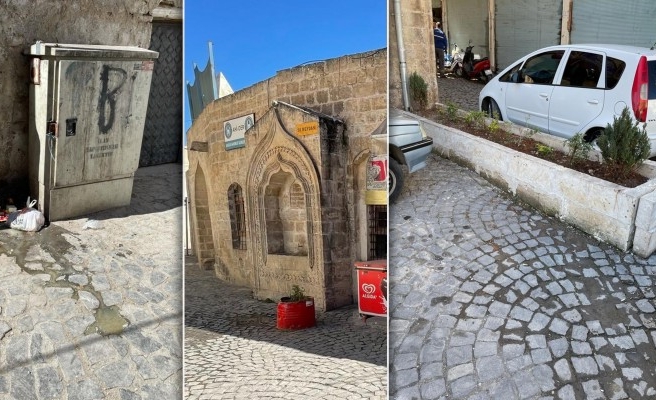 Tarihi Urfa sokaklarında tepki çeken manzara!