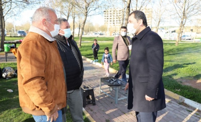 Baydilli piknik yapan vatandaşlarla buluştu