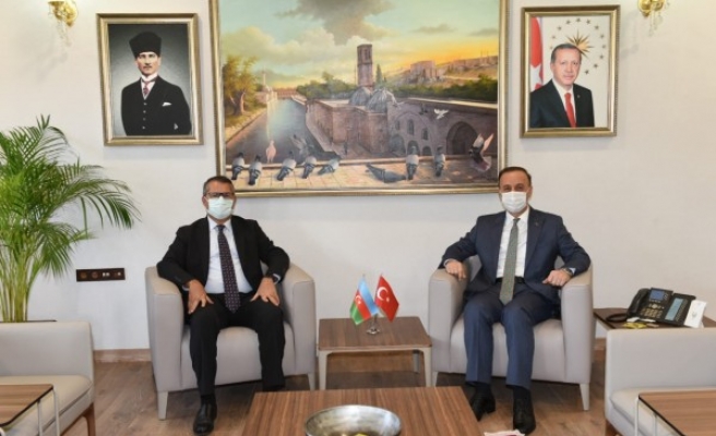 Büyükelçi Hazar İbrahim’den Vali Erin’e ziyaret