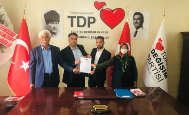 TDP Halfeti ilçe başkanı açıklandı