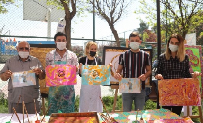 Rehberlik sokağı geleneksel el sanatlarıyla renklendi