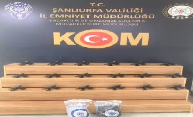 Şanlıurfa'da kaçak silah operasyonu!
