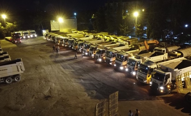 Büyükşehir 40 noktada hizmetlerini sürdürüyor