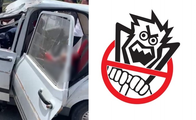 Otomobil bariyere çarptı: 2 ölü, 1 yaralı (EK)