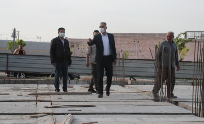 Eyyübiye'deki gençlik merkezinde çalışmalar sürüyor