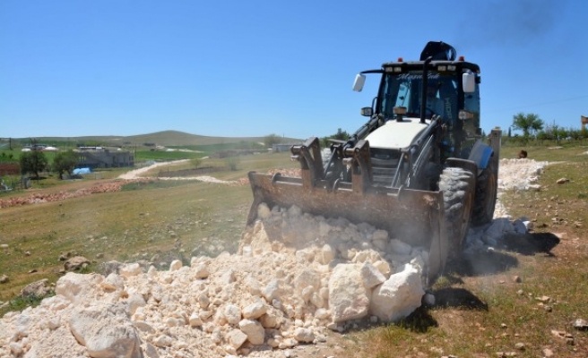 Siverek'te yollarda genişletme çalışmaları