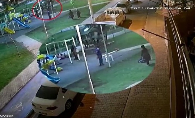 Haliliye'de gençlerin parktaki ilginç eğlencesi!