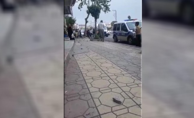Urfa'da bir kişinin üzerine beton blok düştü!