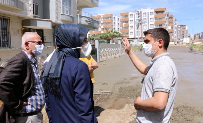 Çakmak, yol çalışmalarını denetledi