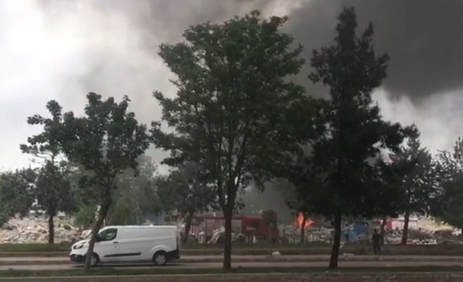 Eski Sanayi Sitesinde yangın