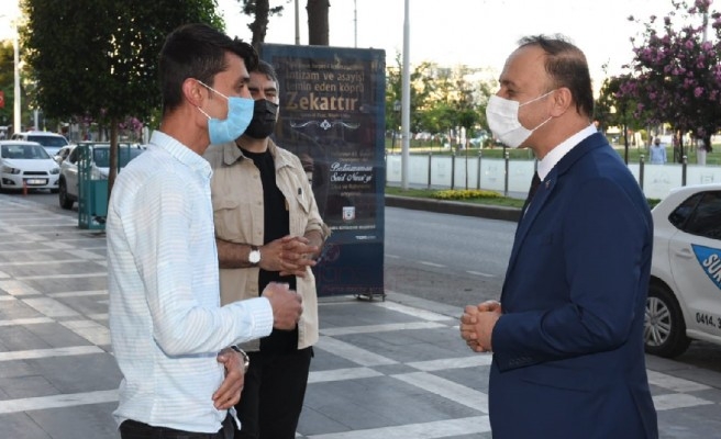 Urfa Valisi kısıtlamaları denetledi