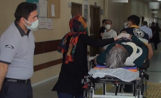 Merdivenden düşen kadın yaralandı