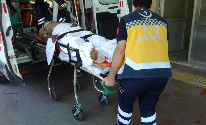 Şanlıurfa’da motosiklet takla attı