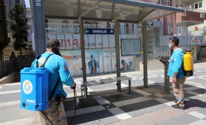 Haliliye'de dezenfekte çalışmaları sürüyor