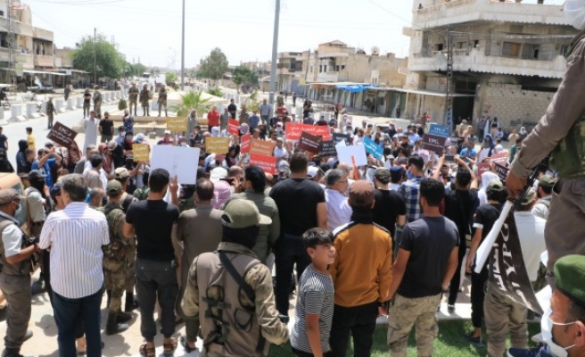 Resulayn’da elektrik kesintisi protesto edildi  