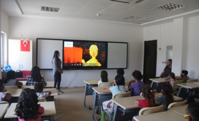 Çocuklar online olarak müzeyi izledi