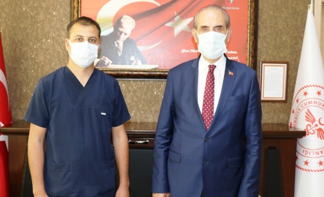 Yalçınkaya’dan başhekime ‘hayırlı olsun’ ziyareti