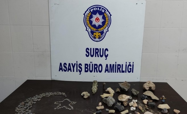 Suruç’ta çok sayıda tarihi eser ele geçirildi