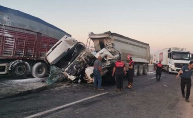 Bozova’da zincirleme trafik kazası: 1 yaralı