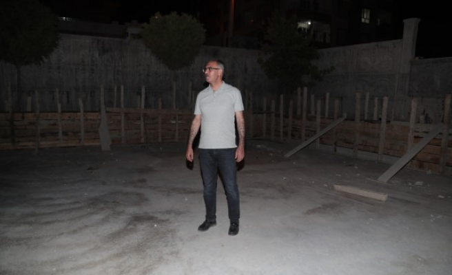 Kuş, kapalı semt pazarı yapımını inceledi