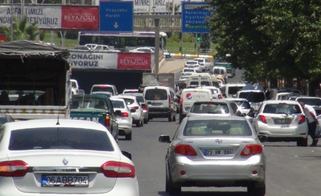 Sınav sonrası trafik felç oldu