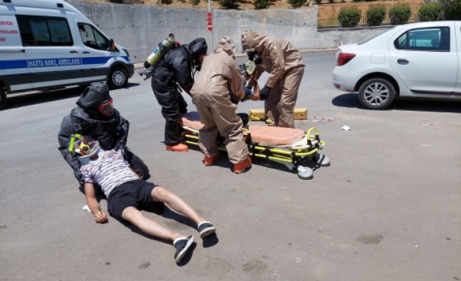 HRÜ Hastanesi’nde gerçeği aratmayan tatbikat