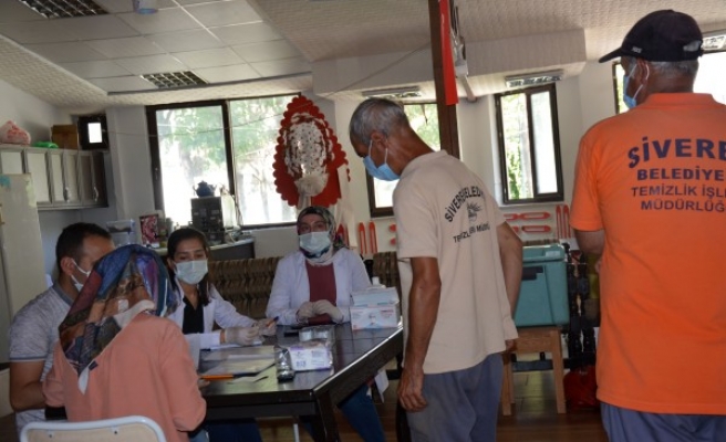 Siverek Belediyesinden aşılama kampanyasına destek