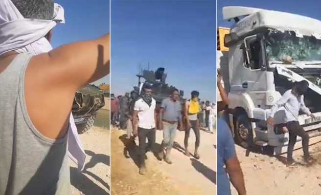 DEDAŞ kamyonu taşlandı: 2 yaralı