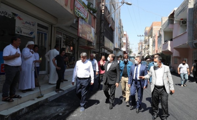 Canpolat, asfalt çalışmalarını inceledi