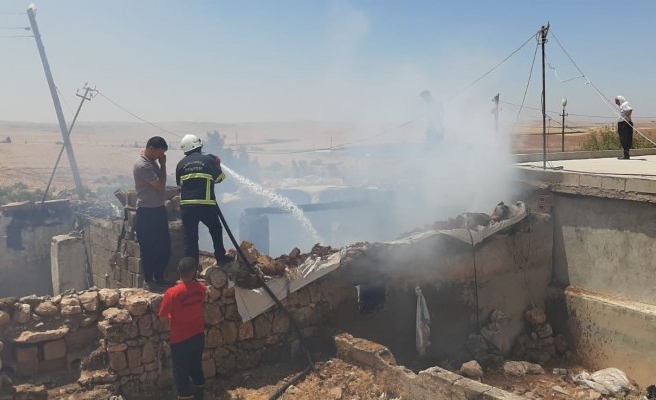Şanlıurfa kırsalında mesken yangını