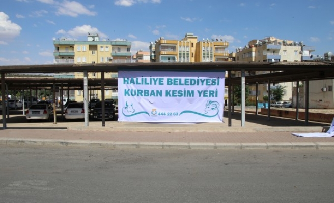 Haliliye’de kurban satış ve kesim yerleri belirlendi
