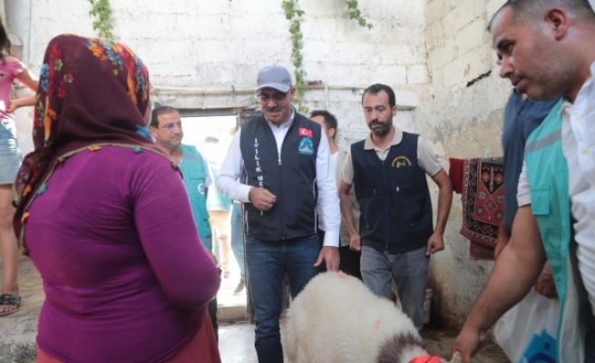 Kurban kesemeyen ailelerin yüzü güldü
