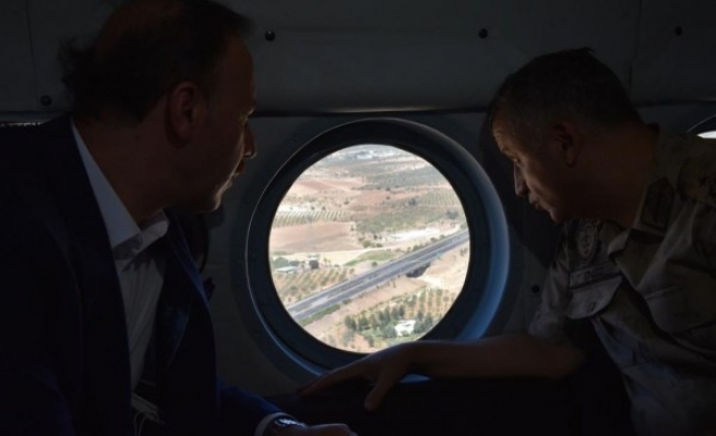 Vali Erin, trafik tedbirlerini havadan inceledi