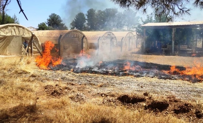 Ceylanpınar’da yangın