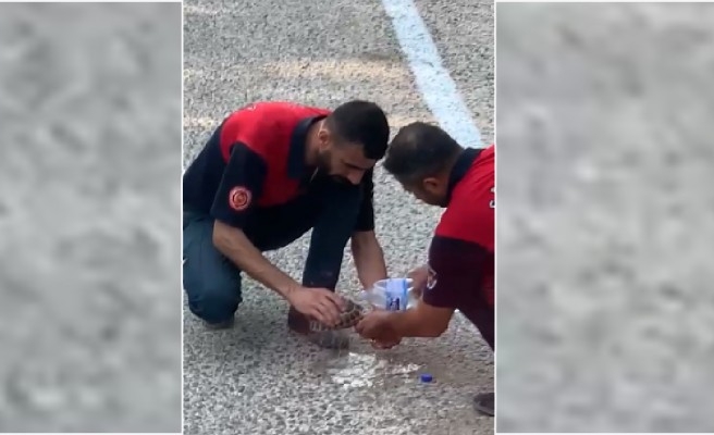 Urfa İtfaiyesi Osmaniye'deki yangında hayvanların kurtarıcısı oldu