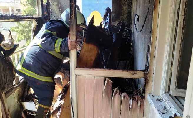 Haliliye’deki ev yangınını itfaiye söndürdü