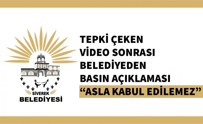 Siverek Belediyesi'nden açıklama geldi