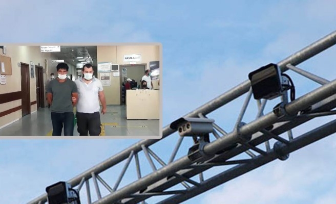 Urfa’da MOBESE hırsızı önce kameraya sonra polise yakalandı!