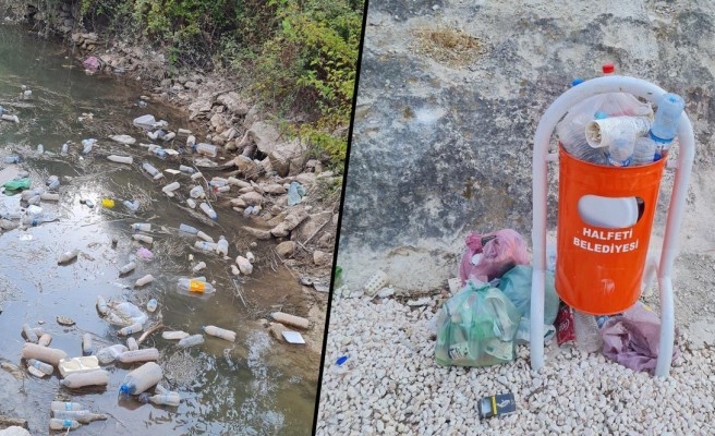 Halfeti, çöp yığınlarıyla kaplandı