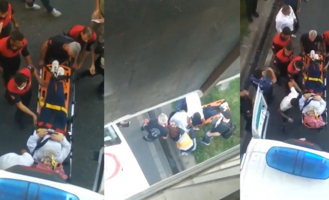 Üst geçitten aşağıya atlayan genç ağır yaralandı!