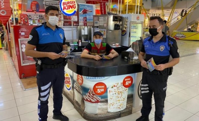 Toplum destekli polisler dolandırıcılara karşı esnafı uyardı