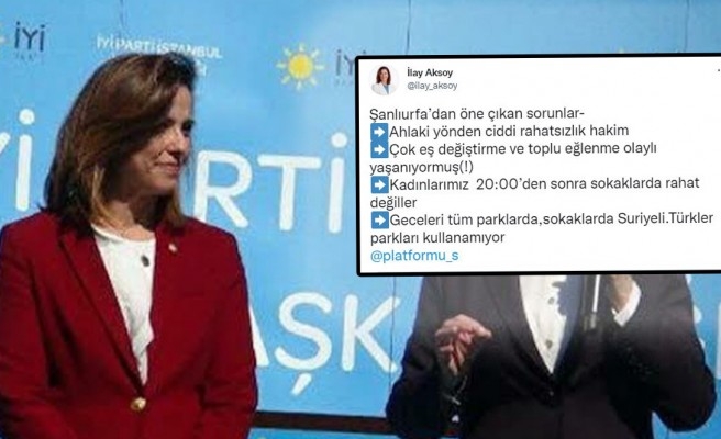 İYİ Partili kadın siyasetçiden Urfa'yla ilgili tepki çeken sözler