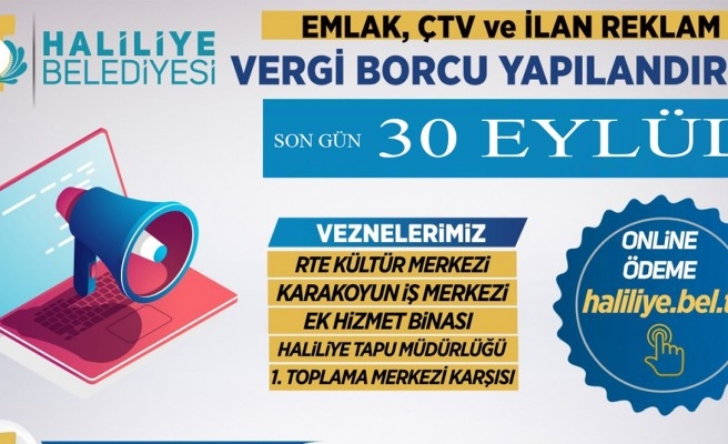 Yapılandırmada son gün 30 Eylül