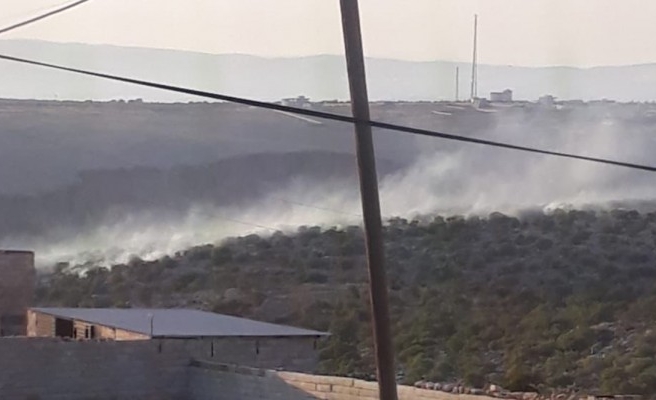 Halfeti’de ağaçlık alanda yangın çıktı