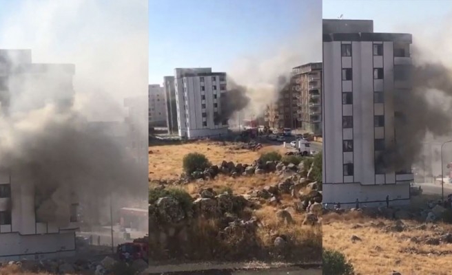 İnşaat halindeki binada yangın çıktı!